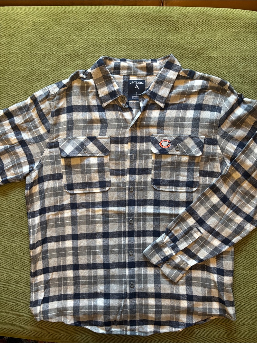 Chicago Bears flannel button up.
